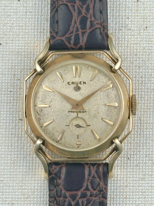 Gruen Precision Spider White Dial Vintage