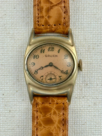 Gruen Salmon Dial Vintage