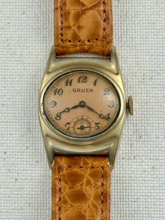 Gruen Salmon Dial Vintage