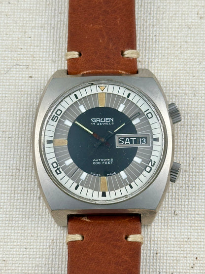 Gruen Super Compressor Day Date Vintage