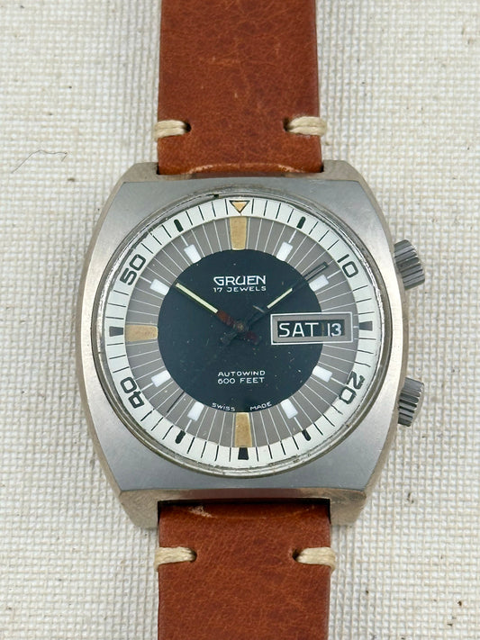Gruen Super Compressor Day Date Vintage