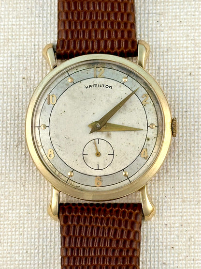 Hamilton 10k Gold Fancy Lugs Vintage