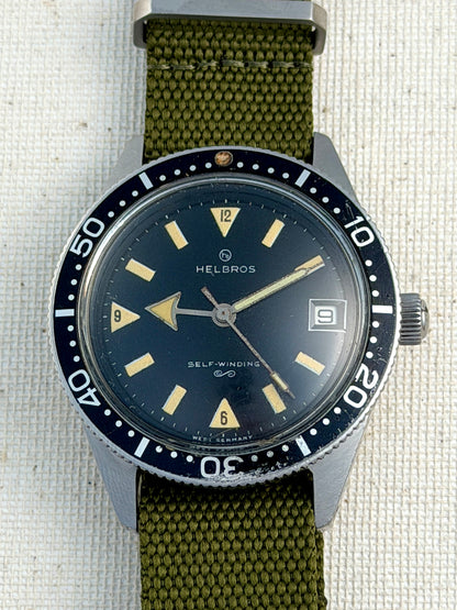 Helbros Fat Arrow Diver Vintage