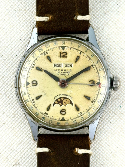 Herala Moonphase Triple Date Vintage