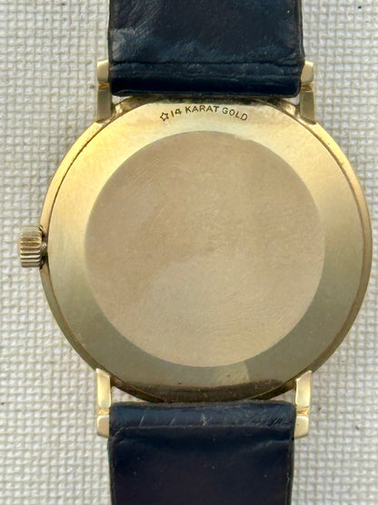 Girard Perregaux 14k Gold Diamond Dial Vintage