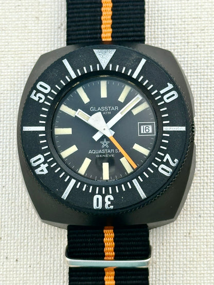 Aquastar Glasstar Diver Vintage