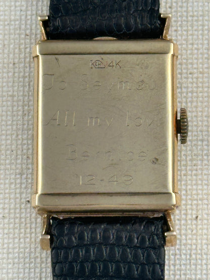 Longines 14k Gold Fancy Lug Vintage