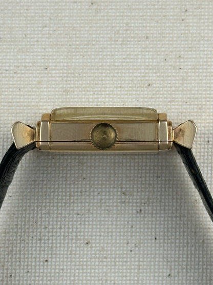 Longines 14k Gold Fancy Lug Vintage