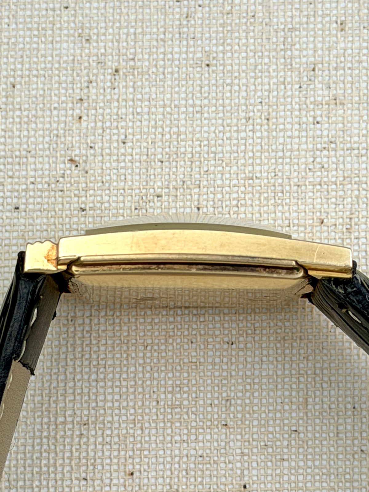 Longines Linen Dial Tank Vintage