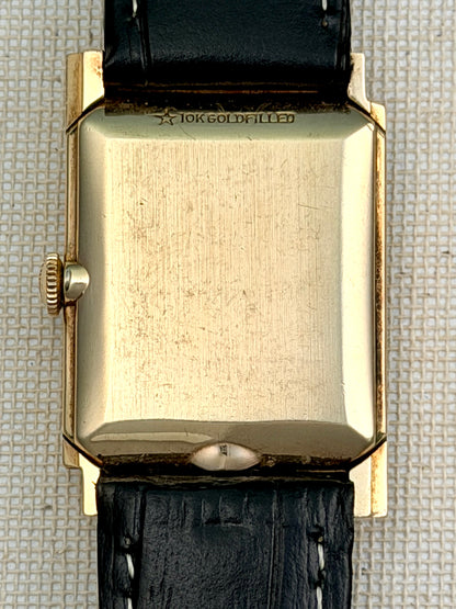 Longines Linen Dial Tank Vintage