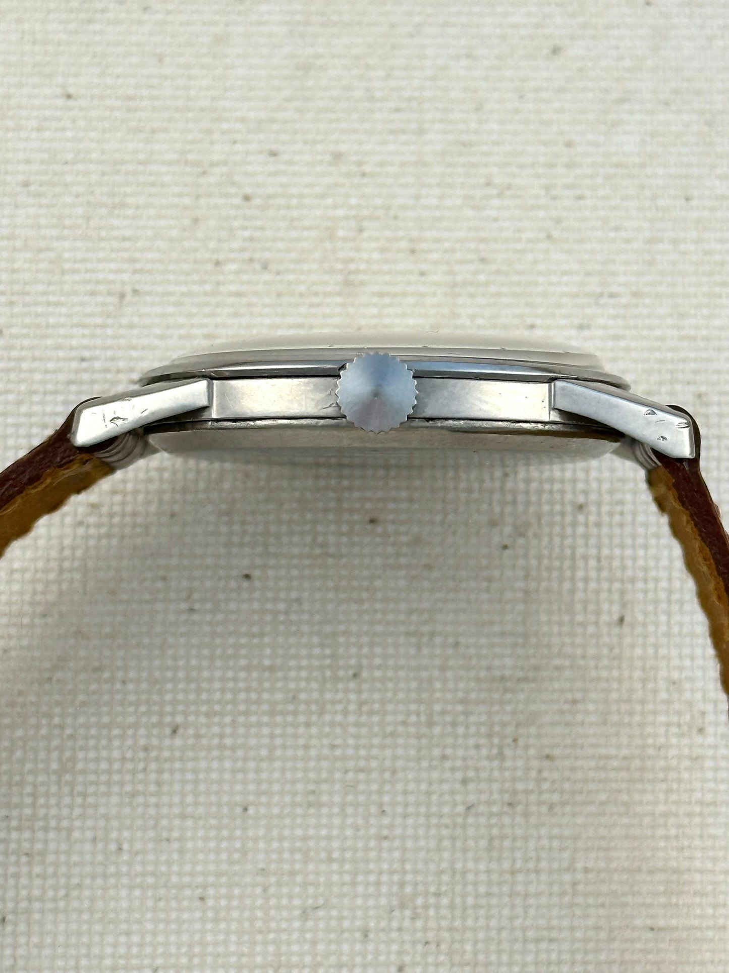 Omega Small Seconds Vintage Yellow Patina Dial