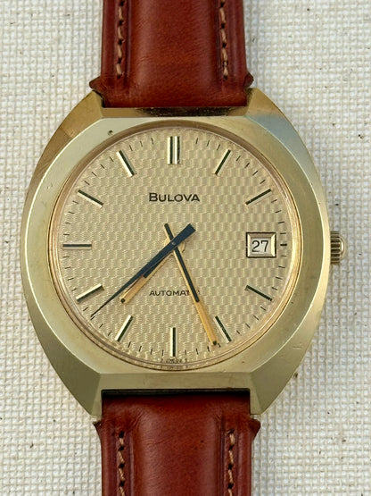 Bulova Golden Guilloche Dial Vintage