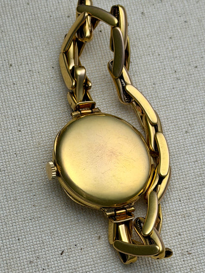 Rolex Roaring 20s Half Hunter 9k gold Ladies Cocktail Vintage