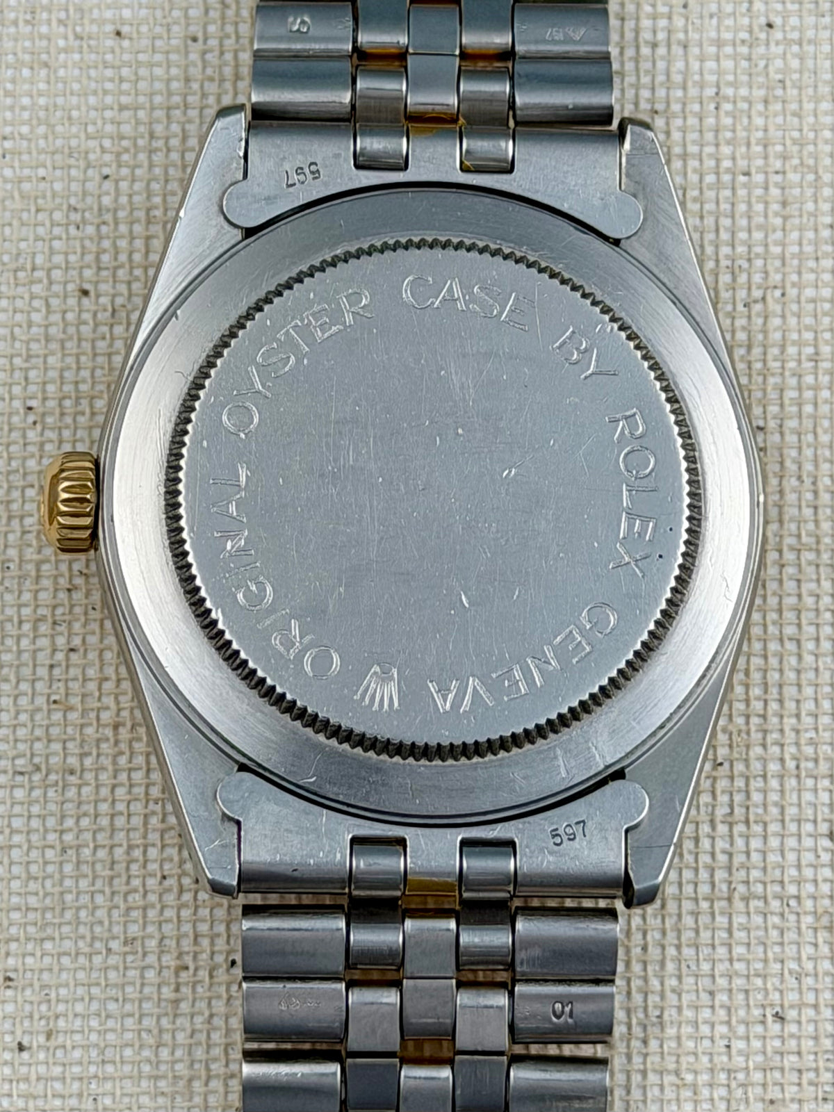Tudor Two-Tone Linen Dial Vintage