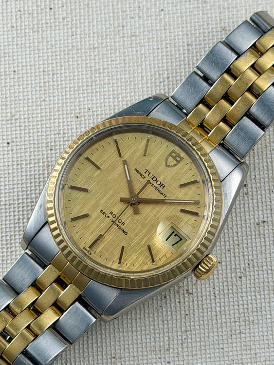 Tudor Two-Tone Linen Dial Vintage