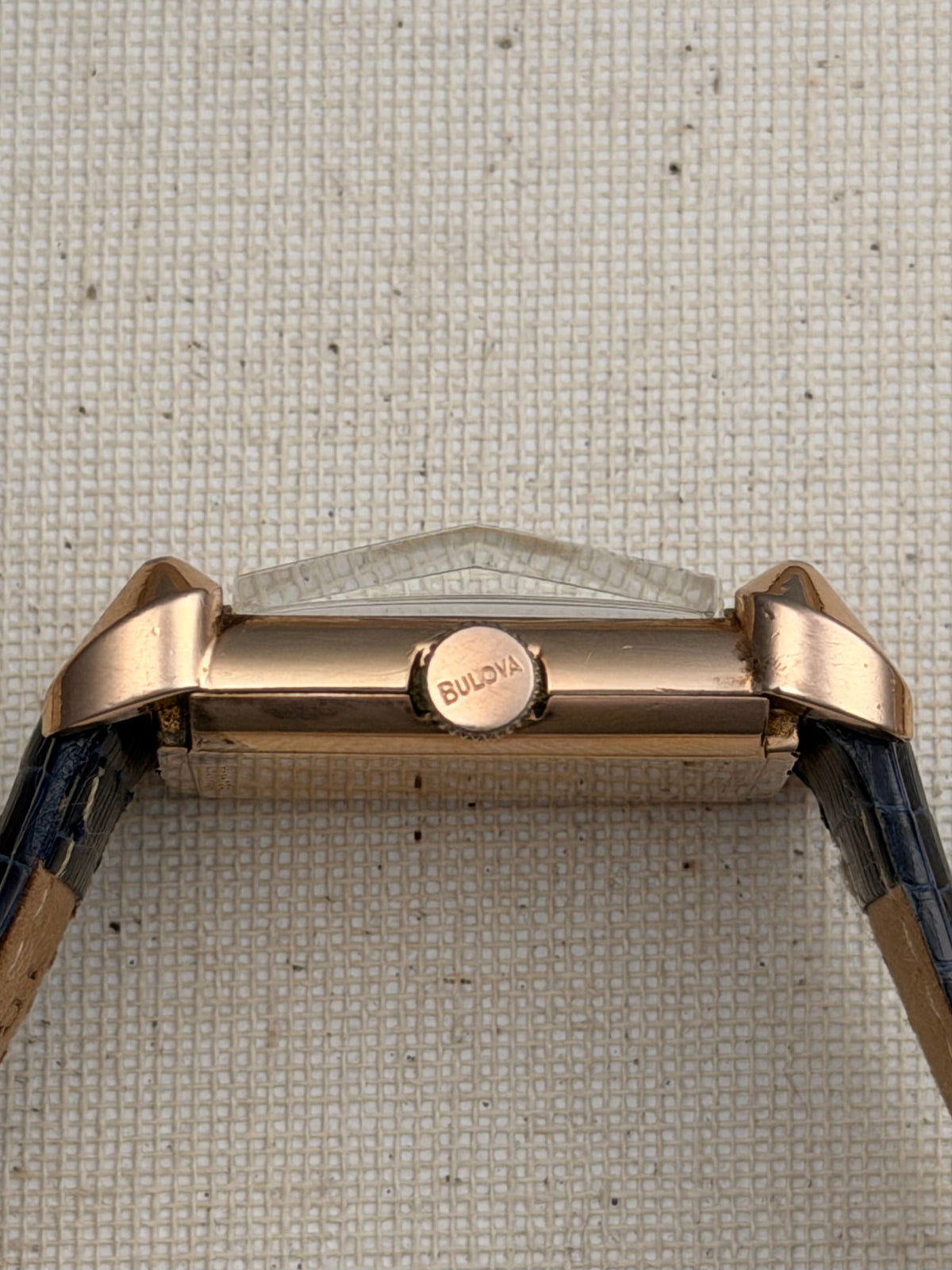 Bulova 14k Pink Gold Filled Tank Vintage