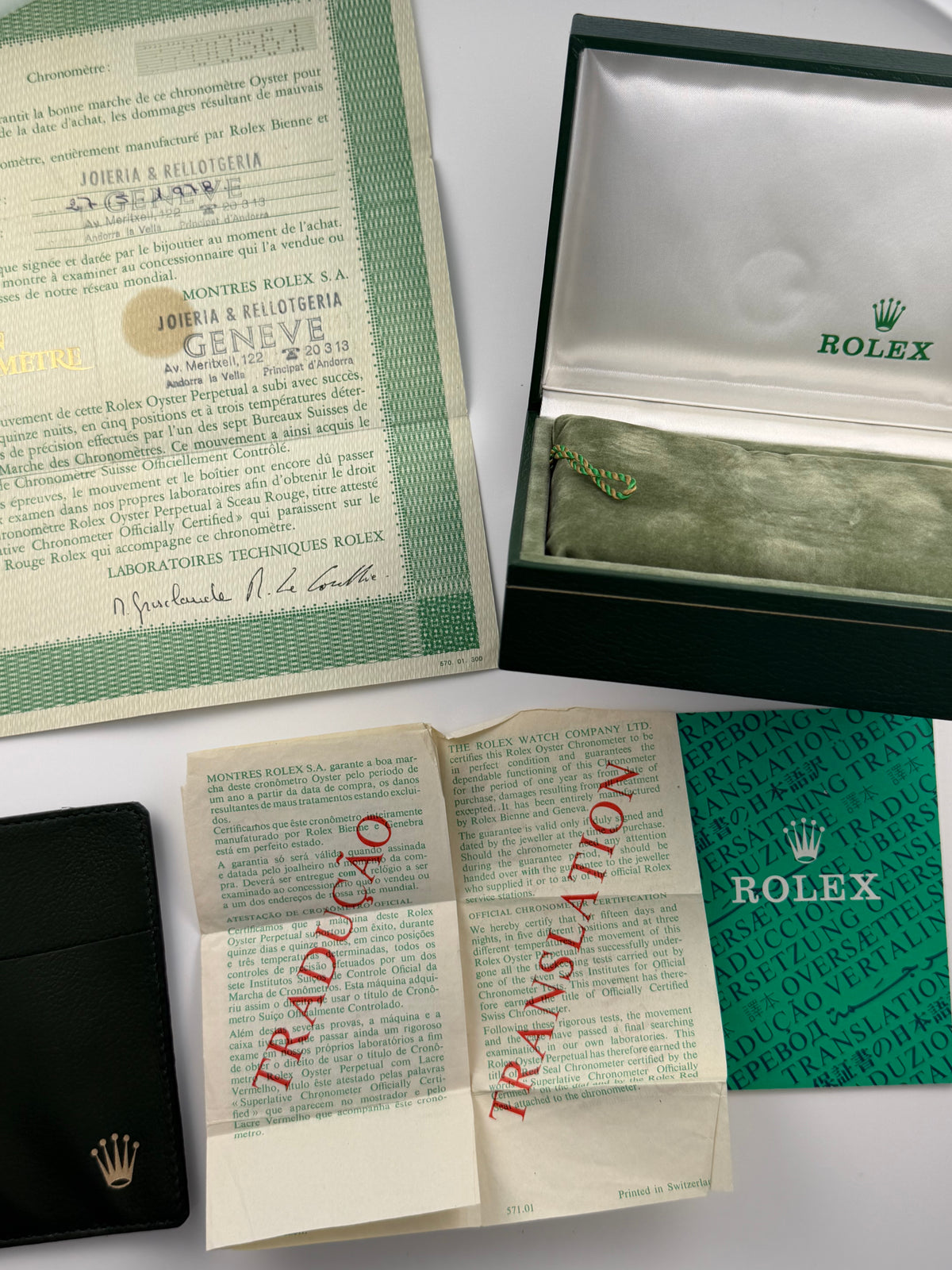 Rolex Oyster “Ghost Dial” Full Set Vintage