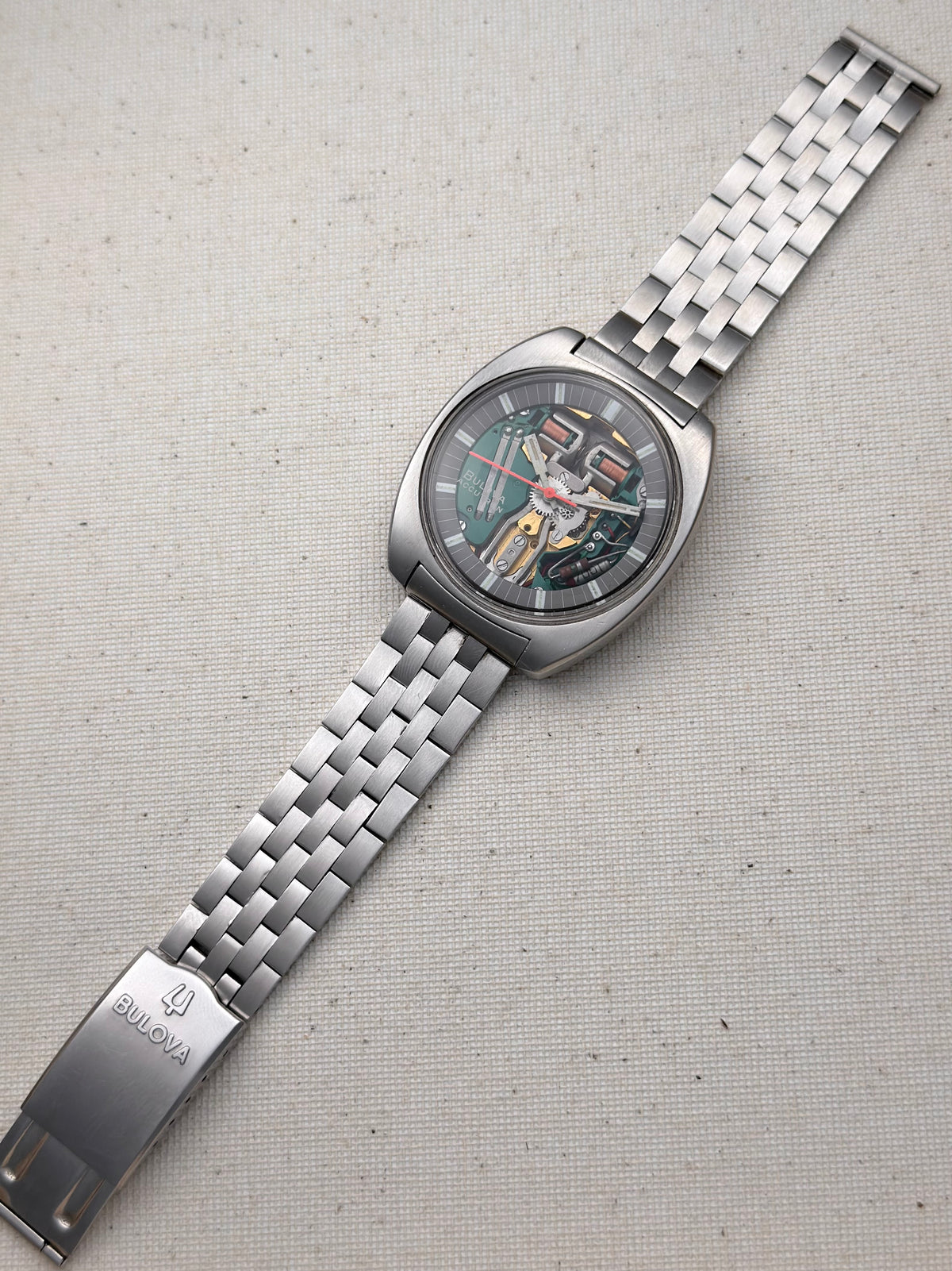 Accutron Spaceview Steel Bracelet Vintage