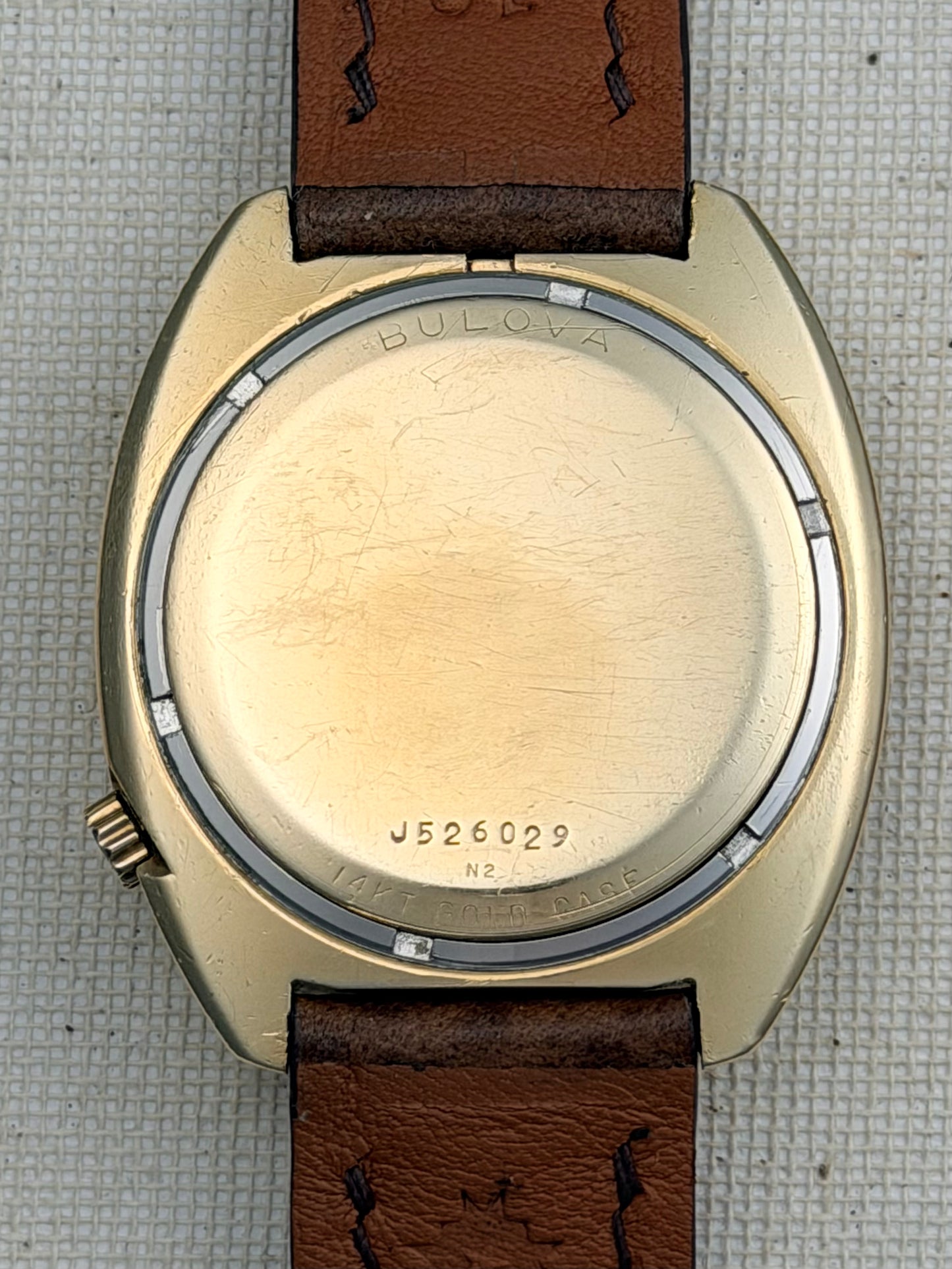 Bullova Accutron Accuquartz 14K Gold Vintage