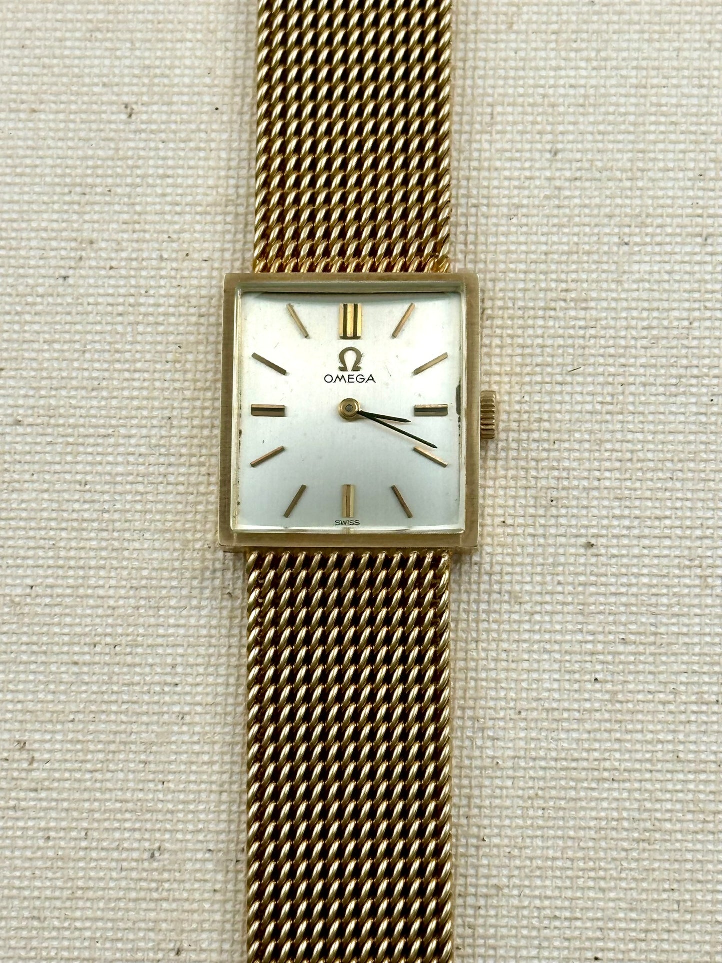 Omega 14k Gold Tank Full Bracelet Vintage
