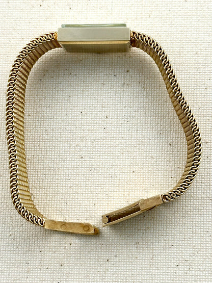 Omega 14k Gold Tank Full Bracelet Vintage