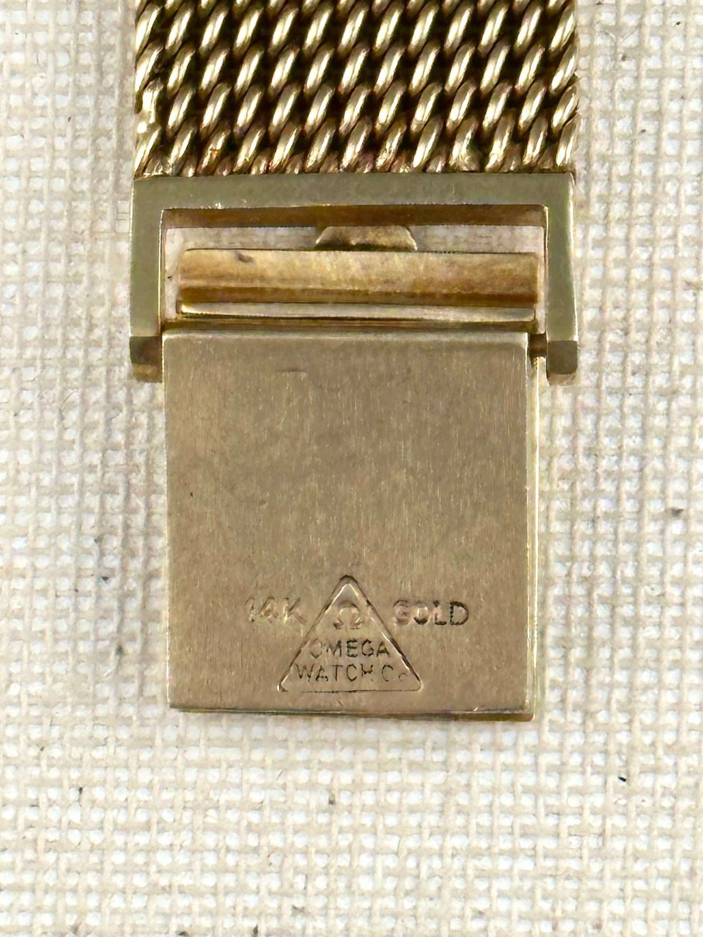 Omega 14k Gold Tank Full Bracelet Vintage