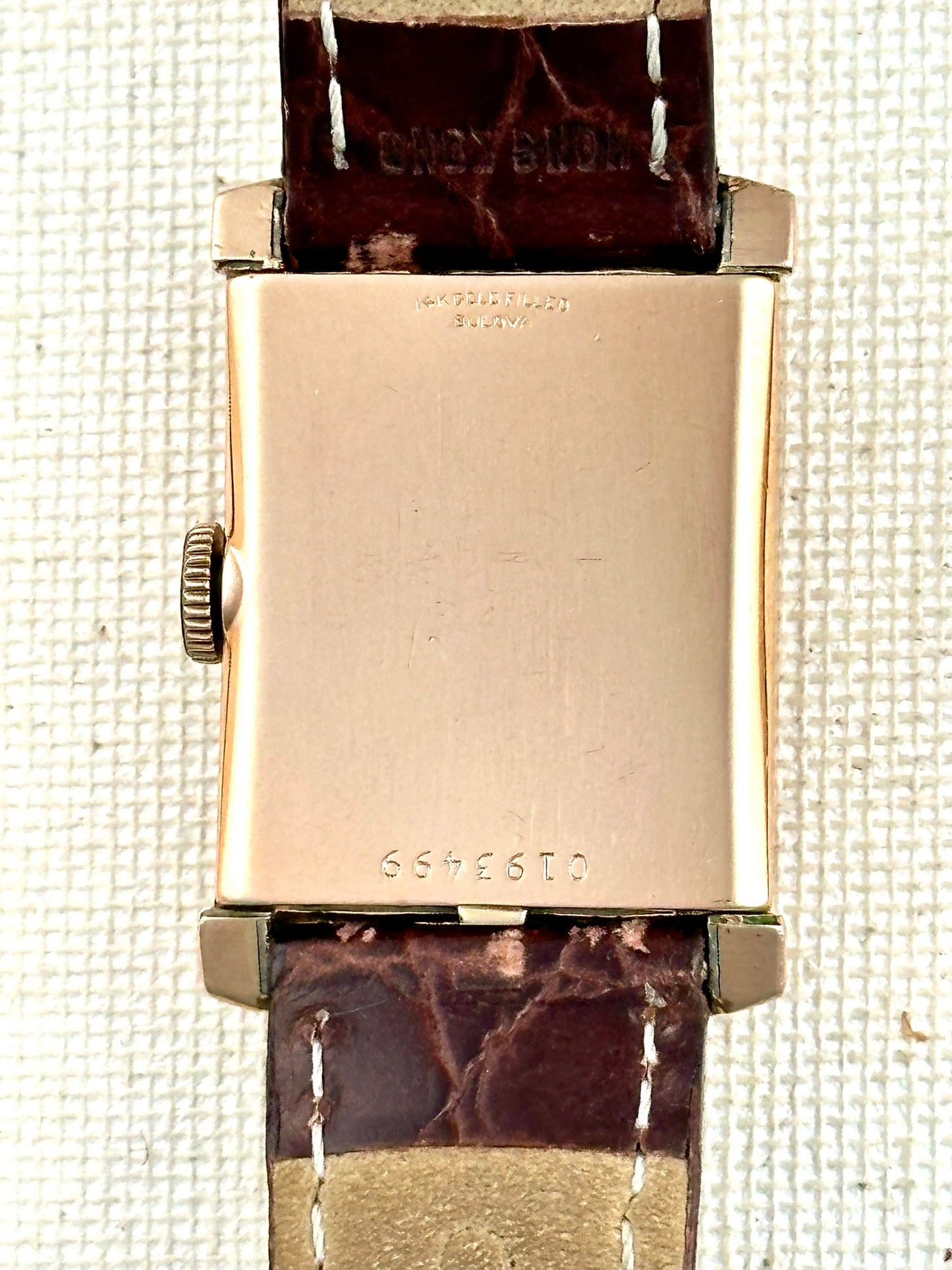 Bulova Tank Salmon Dial Vintage