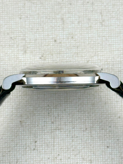 Gruen 14k White Gold Mystery Diamond Dial Vintage