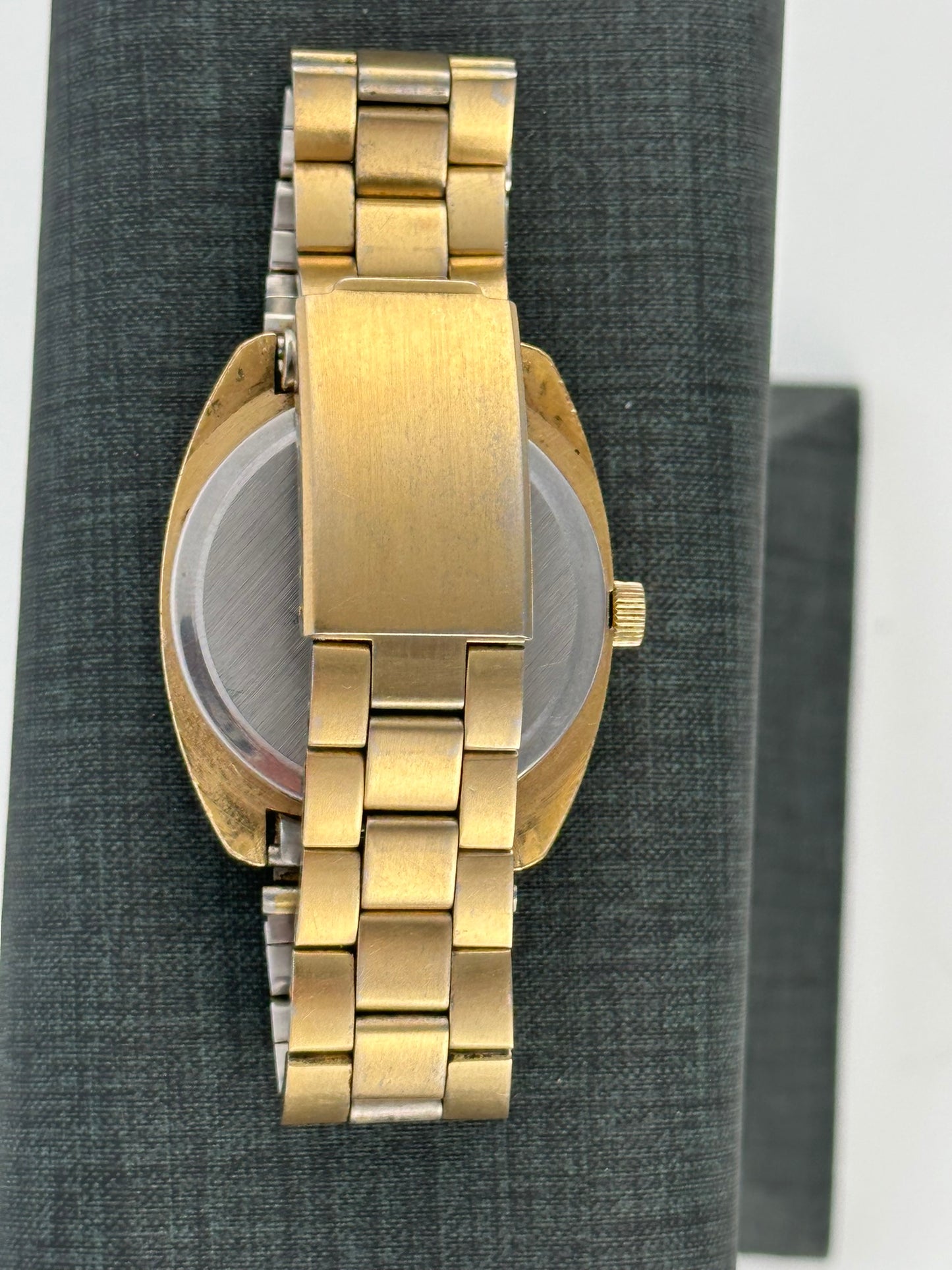 Helbros Gold Plated Day Date Vintage