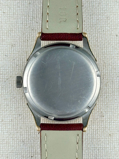 Omega White Dial Rose Gold Capped Vintage