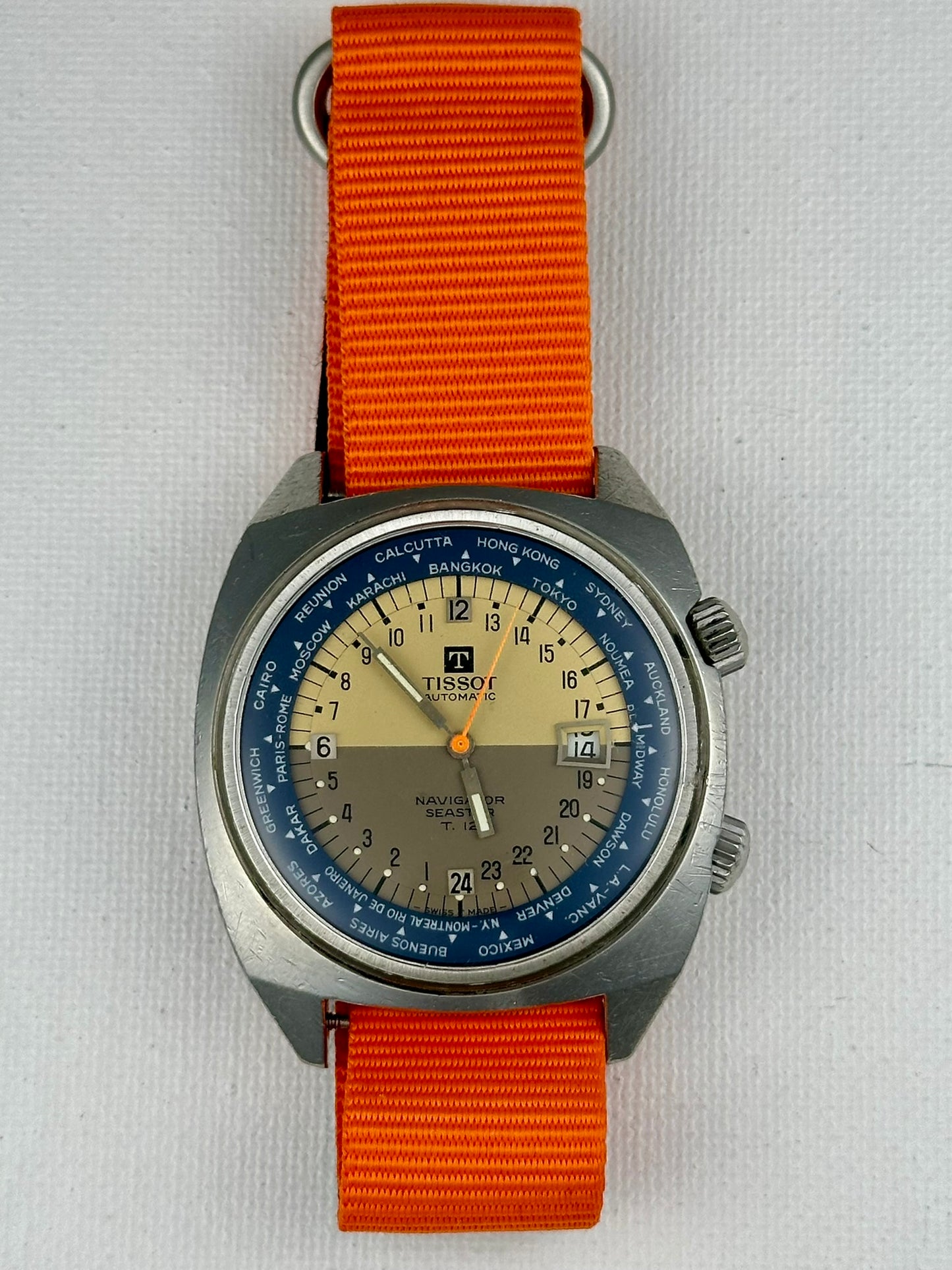 Tissot Navigator Seastar T12 World Timer Vintage