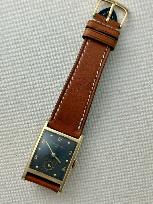 Girard Perregaux Black Dial Tank Vintage
