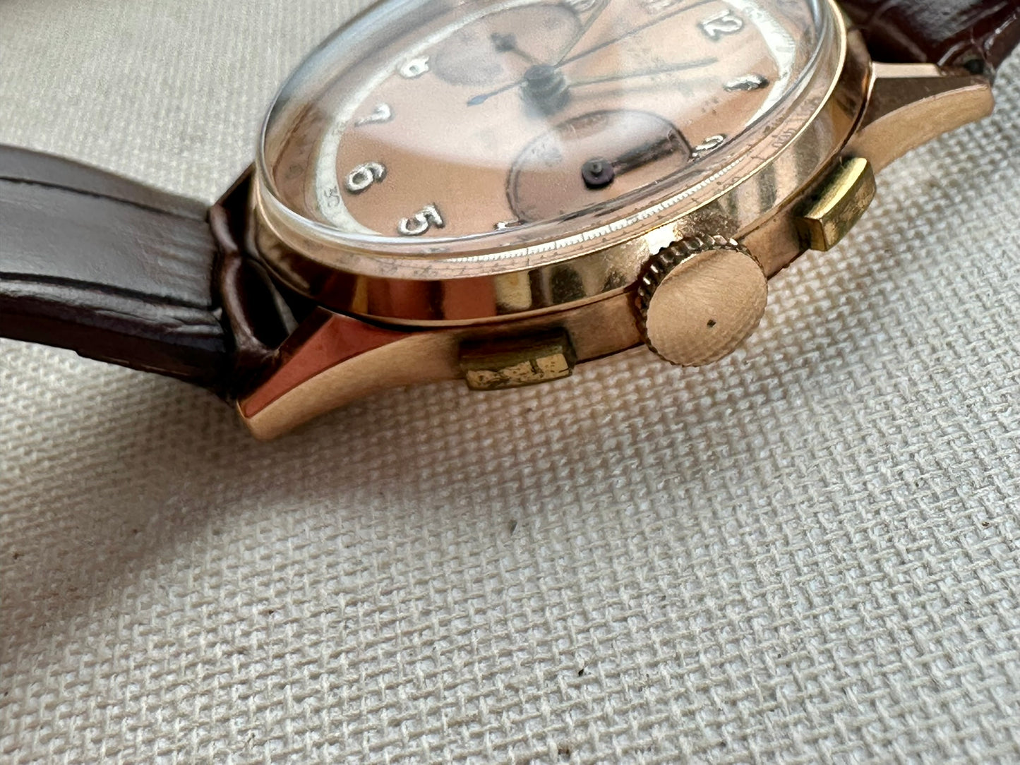 Baume Mercier Chronograph 14k Rose Gold vintage