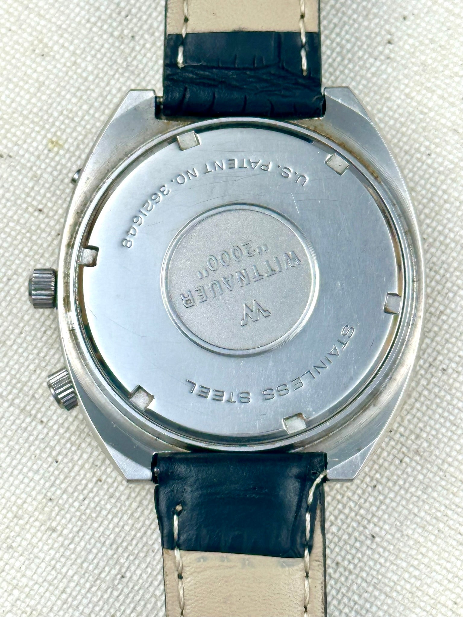 Wittnauer 2000 Calendar Black Dial Vintage – Old School Seconds