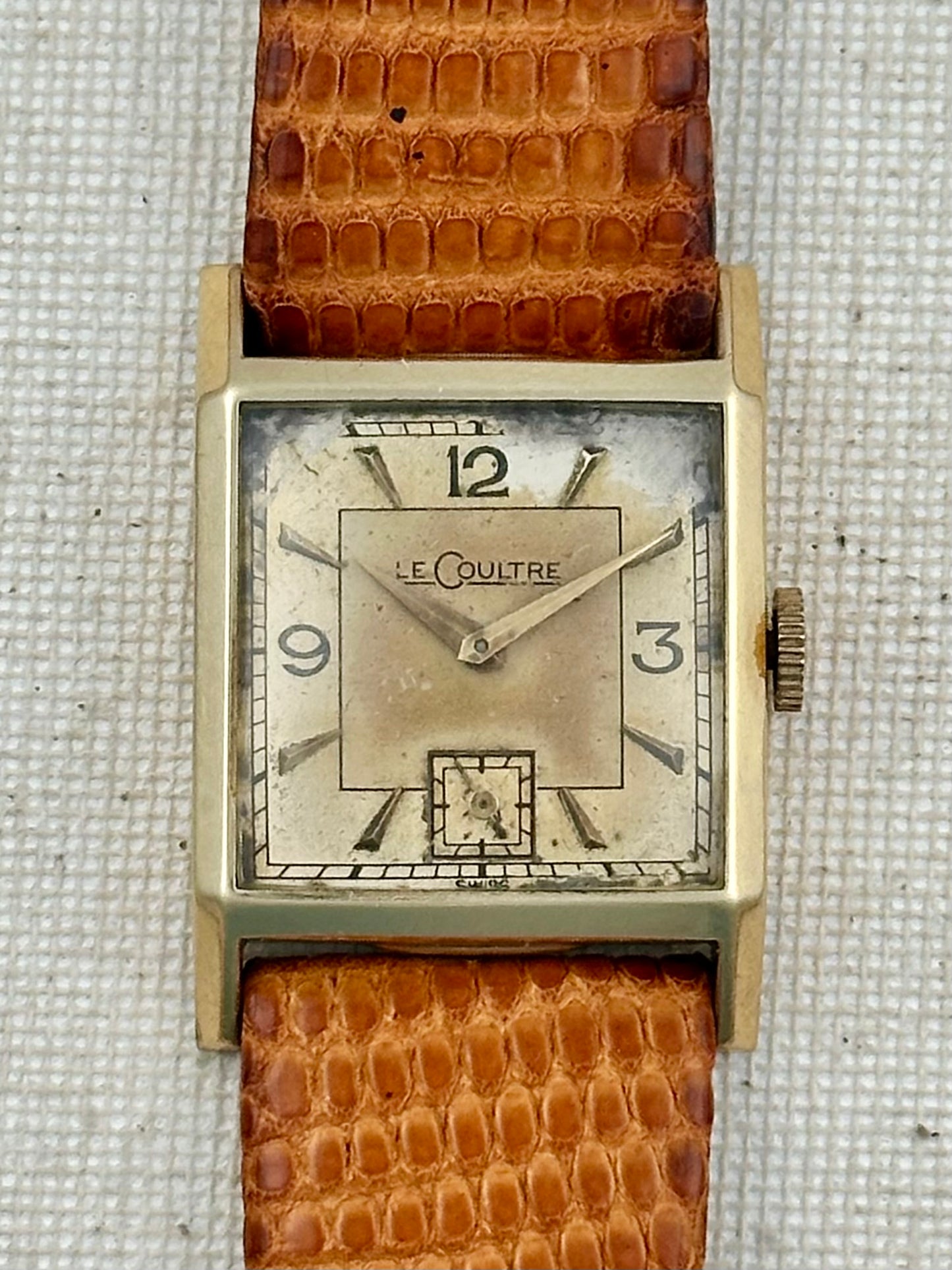LeCoultre 14k Gold Tank