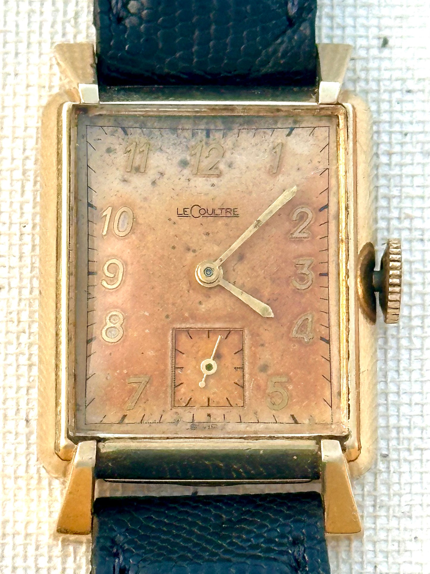 LeCoultre Tank Patina Dial Vintage