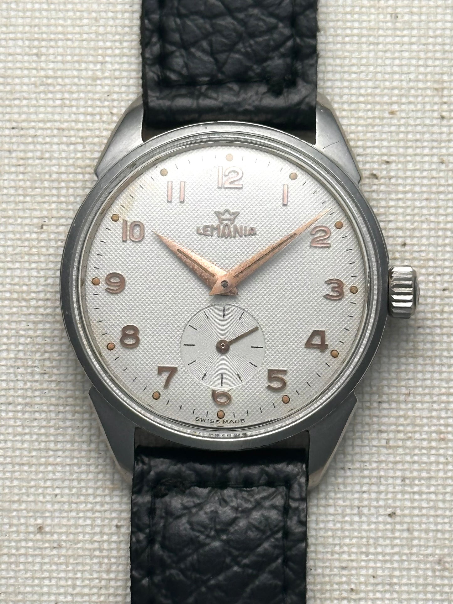 Lemania Waffle Dial Vintage