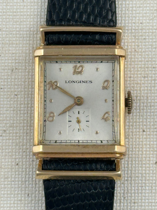 Longines 14k Gold Fancy Lug Vintage