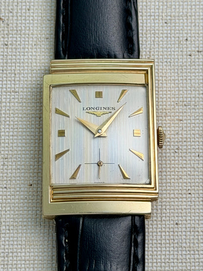 Longines Linen Dial Tank Vintage
