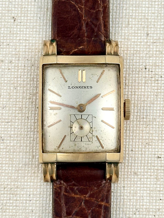 Longines Scroll Lugs Tank Vintage