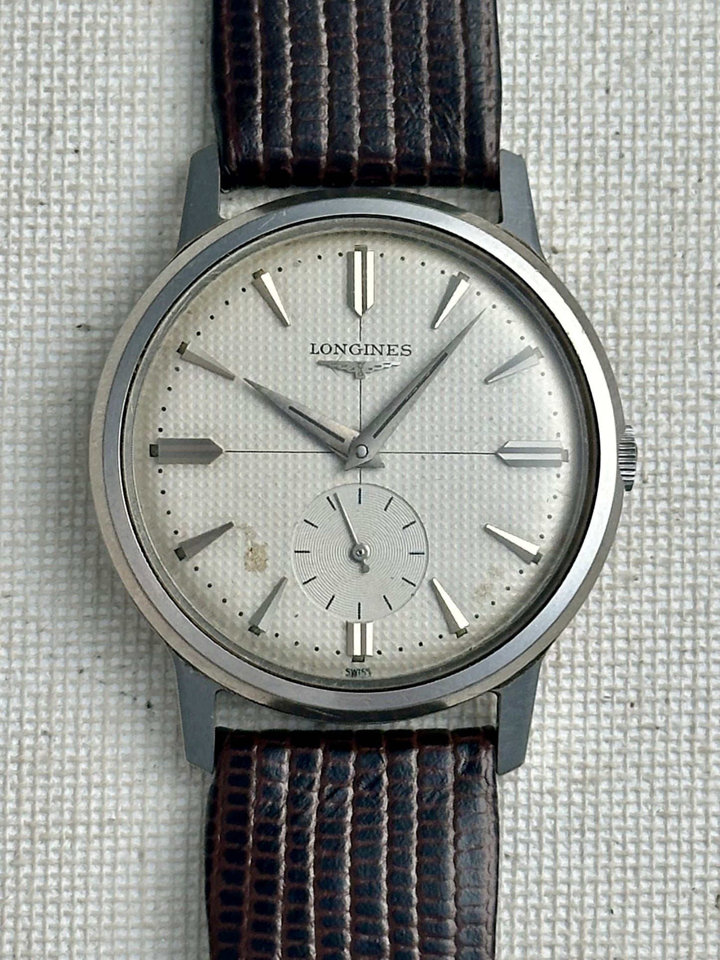 Longines Waffle Dial Small Seconds Vintage