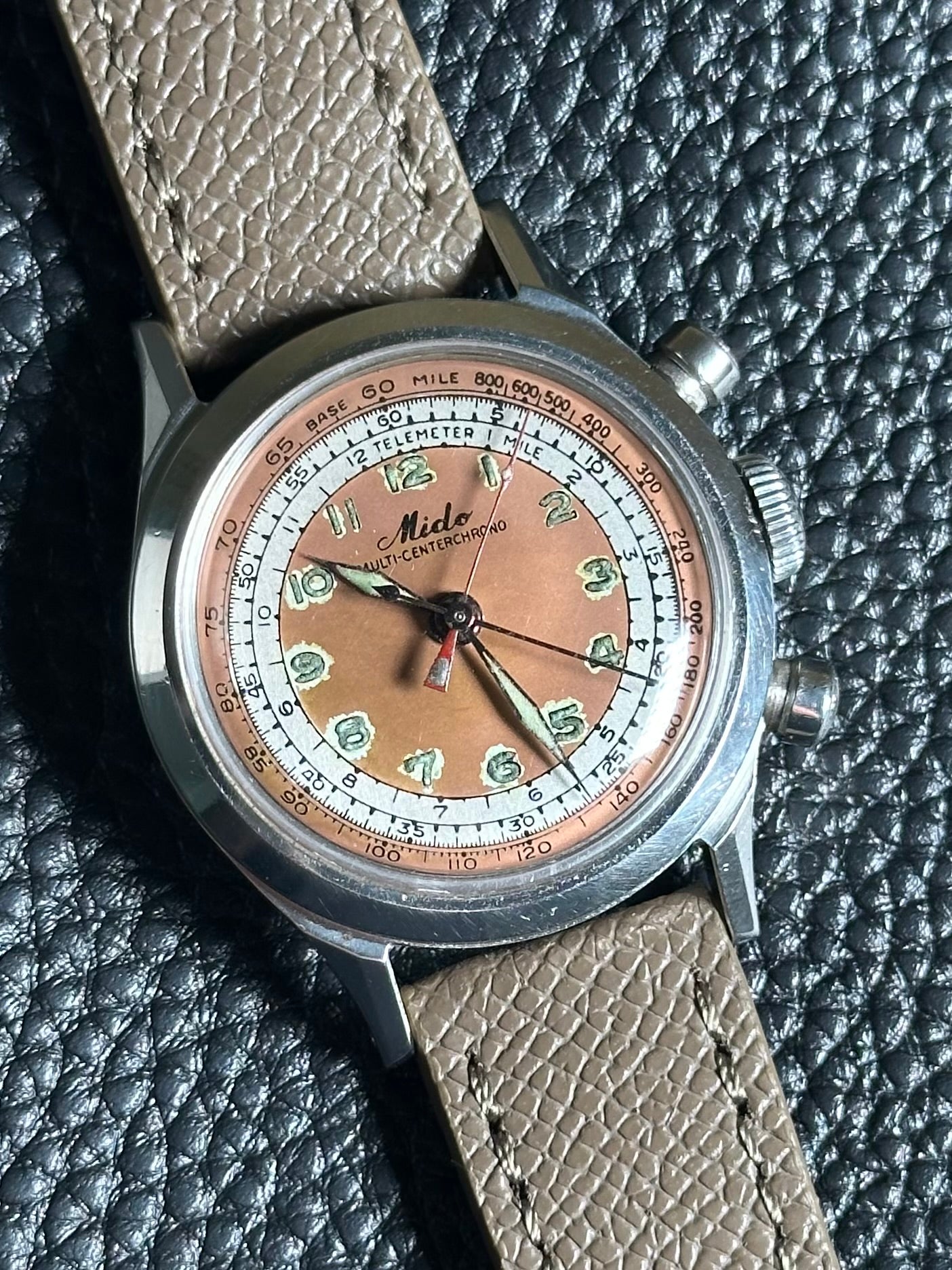 Mido Multicenterchrono Copper Dial Vintage