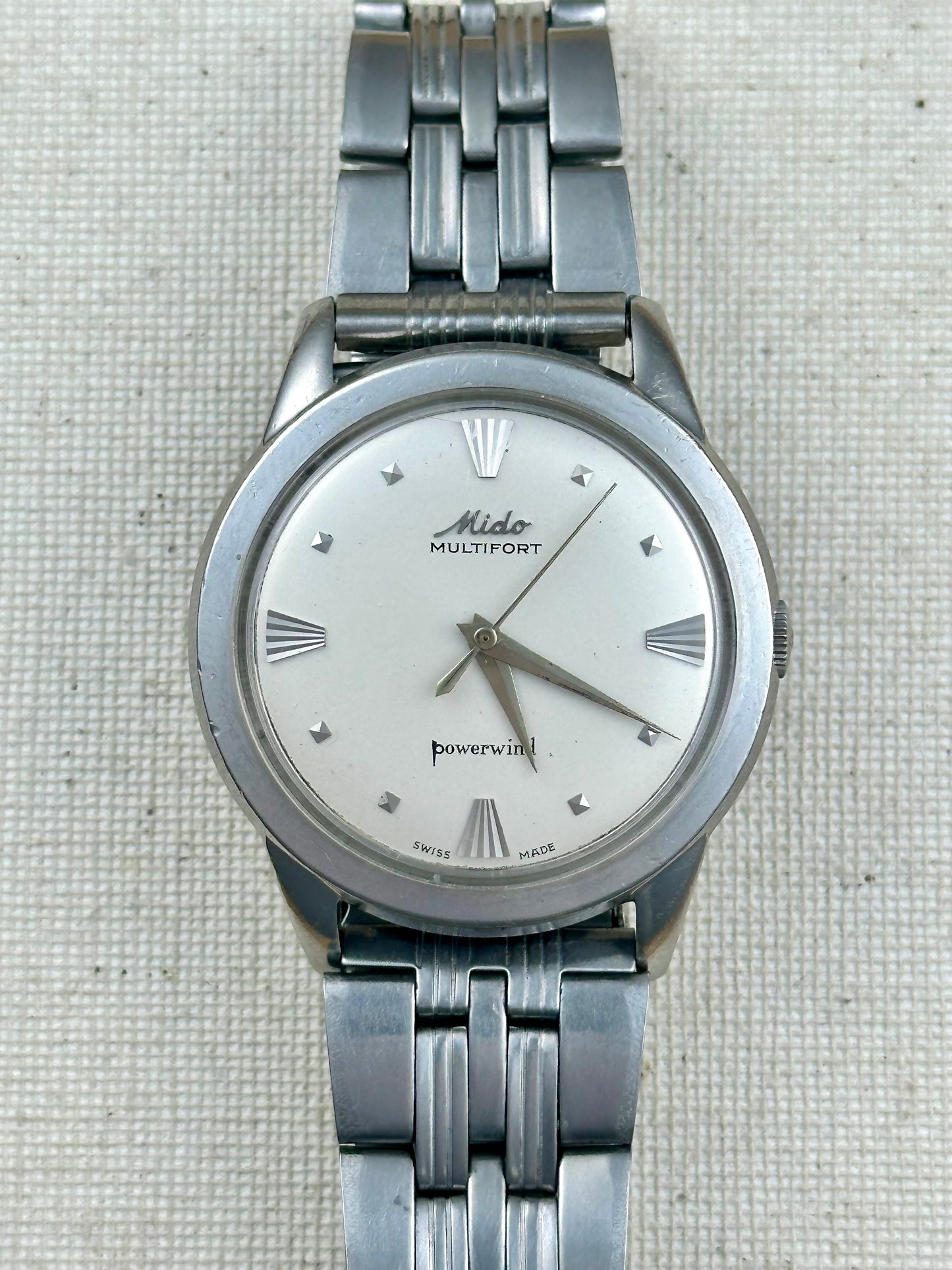 Mido Multifort Powerwind "Borgel Case" Vintage