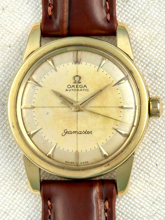 Omega Seamaster 14k Sector Dial Vintage