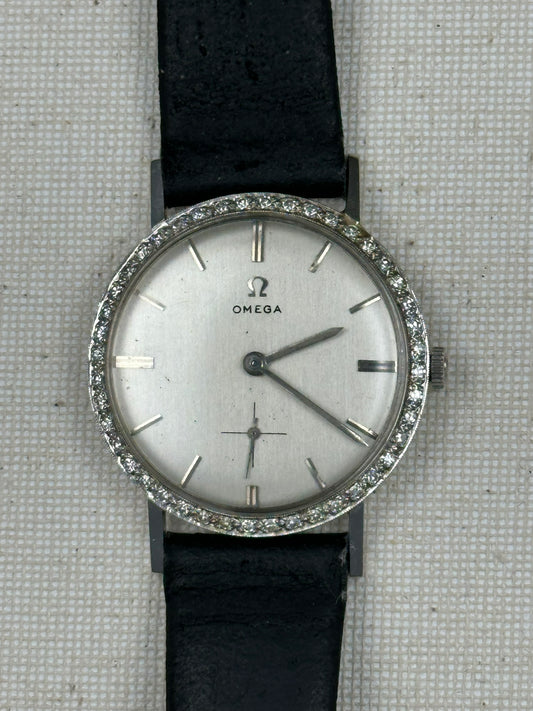 Omega Whita Gold Diamond Case Vintage