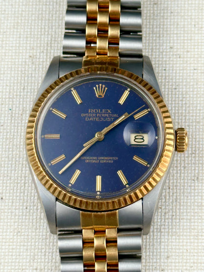 Rolex Blue Dial Datejust 1986 Vintage