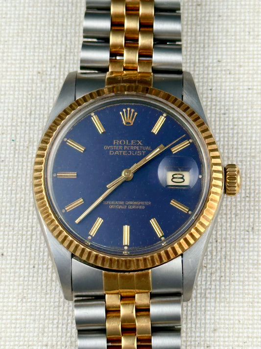 Rolex Blue Dial Datejust 1986 Vintage
