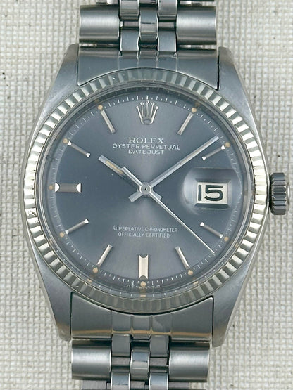Rolex Datejust Grey Slate Sigma Dial Vintage