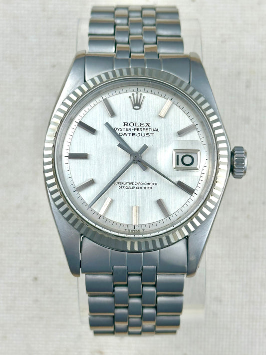 Rolex Datejust Silver Linen Dial c.1964 Vintage