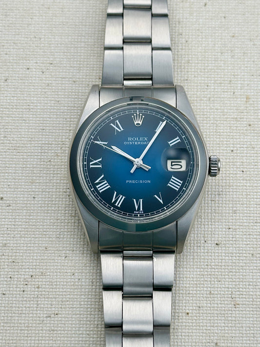 Rolex Oysterdate Precision Blue/Black Dial Vintage